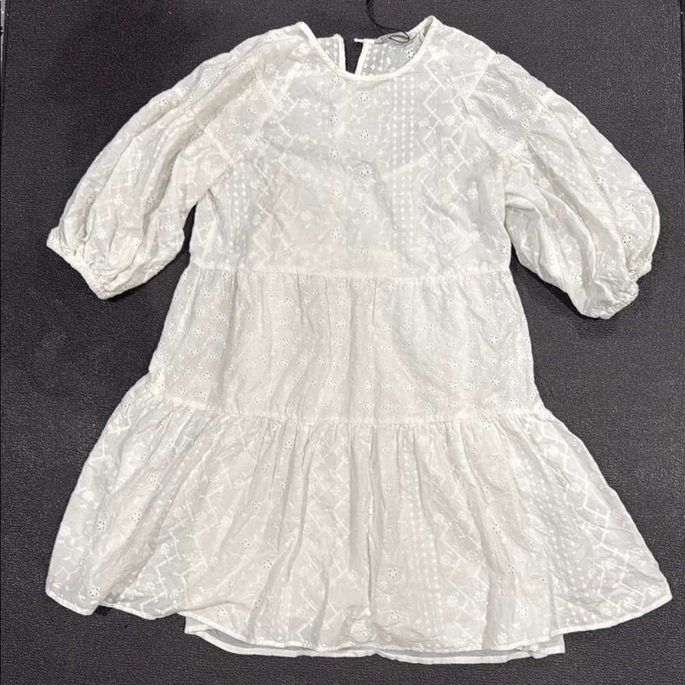 Stradivarius white dress